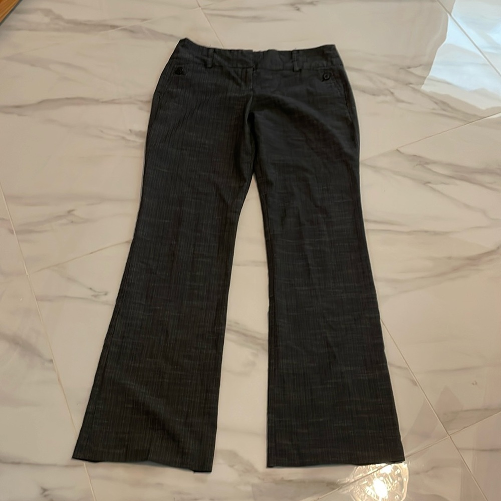 Dark gray window pane  dress pants